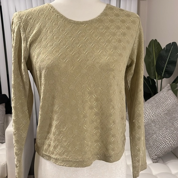 Golden Star long sleeve top in great condition. Beautiful vintage green top. - Picture 2 of 5